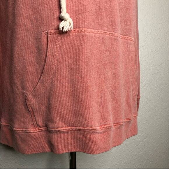 Sundry washed pink Army of Lovers hooded pullover knit top size 2 or Medium - Picture 4 of 15